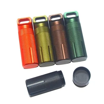 

Capsule EDC Waterproof Hike Box Survive Seal Trunk Container Case Holder Storage Camp Medicine Match Pill Outdoor Dry Bottle