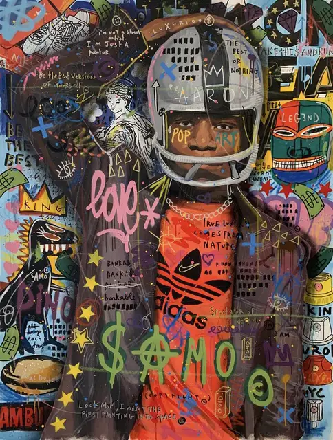 Modern Canvas Poster Painting Street Art Pictures Graffiti Art Painitngs on The Wall Art Posters and Prints Home Decoration IKU44-14