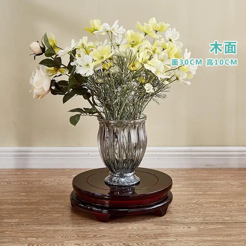 Твердая древесина цветок стенд китайский деревянный бытовой гостиной хранения бонсай горшки рамки один цветок полка в помещении - Цвет: VIP 1