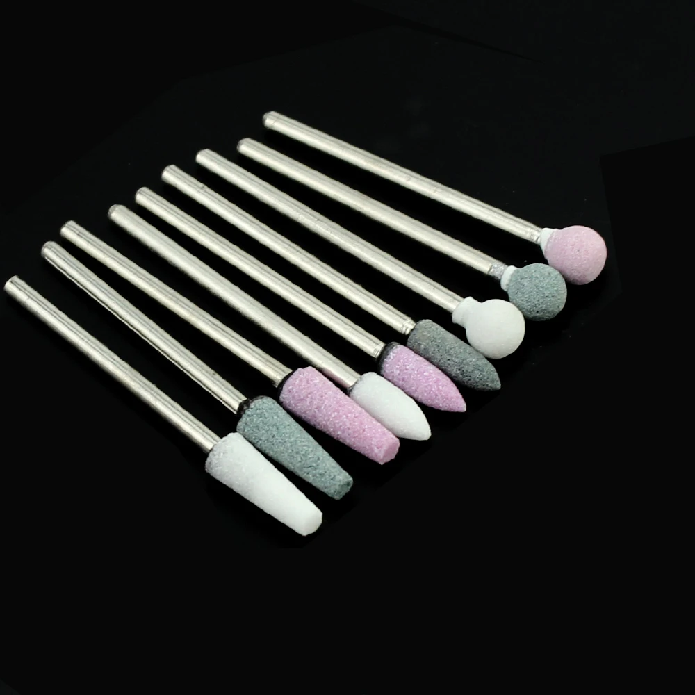 1pcs Ceramic Stone Nail Drill Bit Milling Cutter for Manicure Electric Nail Files Bits Accessory Skin Remove Rotary Burr Tools 3