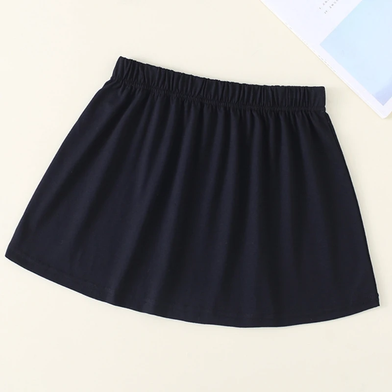 Women Girls Faux Hemline Adjustable Layering False Top Lower Sweep Pleated Mini Skirt Shirt Extender Splitting Underskirt 2021 short skirt
