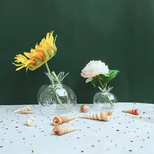 Ручной работы Молоток дизайн Прекрасный Гранат стеклянная ваза домашнее свадебное украшение стол гидропоники контейнер DIY Цветочные аранжировки