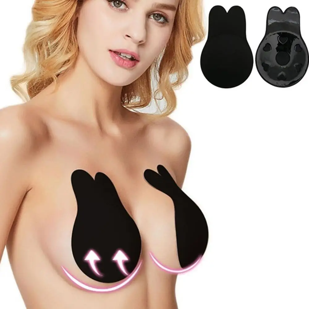 

2019 Hot Sale Swimwear Women Bra Pads Silicone Self Adhesive Plus Size Swimwear Lift Up Invisible Bra Pads Sexy Nipple Cover