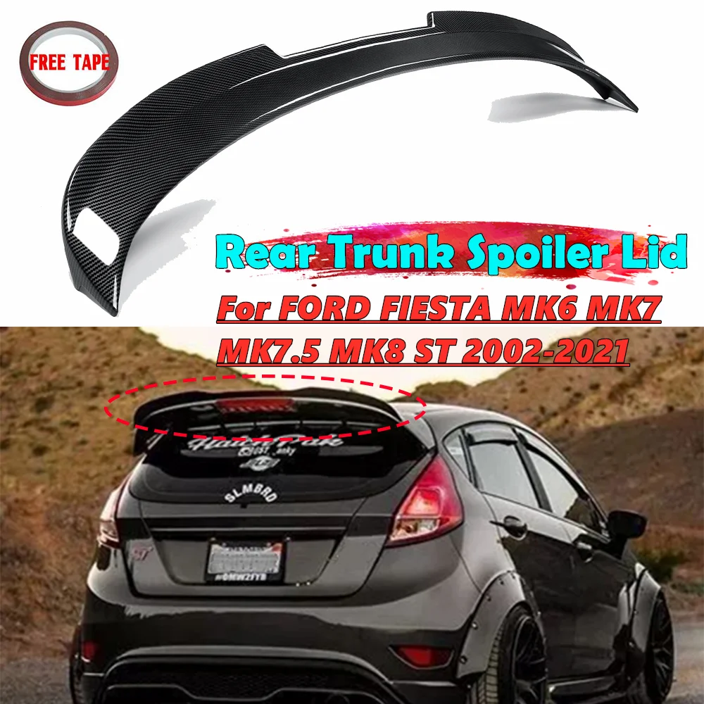 Автомобильный задний спойлер для багажника FORD FIESTA MK6 MK7 MK7.5 MK8 ST 2002-2021 украшение