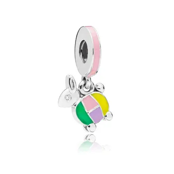 

CODEDOG 2020 New Lucky Colorful Rabbit Light Charms Beads Fit Original Bracelet S925 Sterling Silver Jewelry CMS237