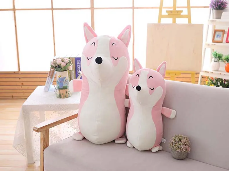 1 шт. 45/70 см Kawaii/мягкие лежа жира Косплей Shiba «Лисья Секретная служба»(Inu собака плюшевые игрушки, детские носки с принтом милых животных детские прекрасные подарки для детей Детский подарок
