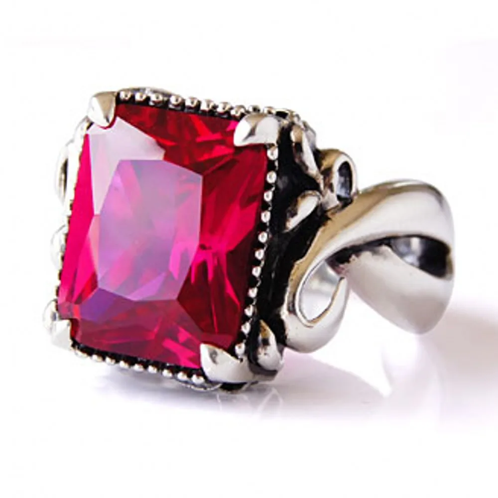 

2019 Real Rushed Anel Anel Masculino Anillos 925 Retro Domineering Personality Totem Pattern Ring And All-match Trendsetter