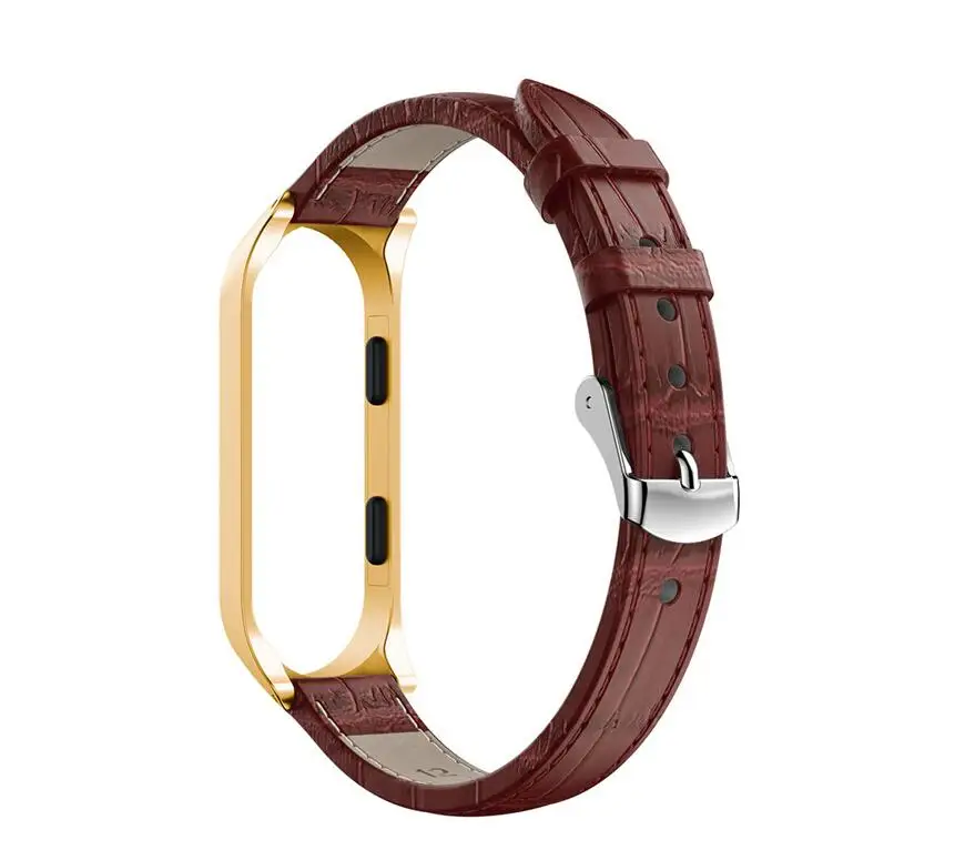 30 шт. для Xiaomi mi band 3/4 наручные часы на кожаном ремешке сменный ремешок для mi band 4 наручные часы ремешки умные аксессуары