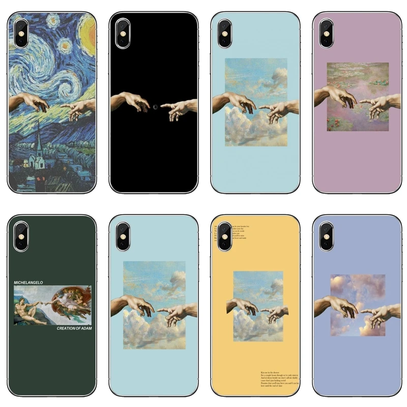 

Michelangelo painting Aesthetic For Xiaomi Mi 9 8 SE Pro A1 A2 Lite 6 6X 5 5s 5x note mix 2s max 2 3 Accessories phone case