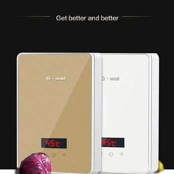 

220V Instant Water Heater Wall Mounted Tankless Instantaneous Electric Shower Toilet Kitchen Faucet Water Heater Tap