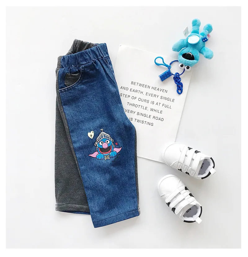 Childrenswear Autumn New Products BOY'S Korean-style Joint Fashion Cowboy Trousers Girls Western Style Versatile Jeans Fash