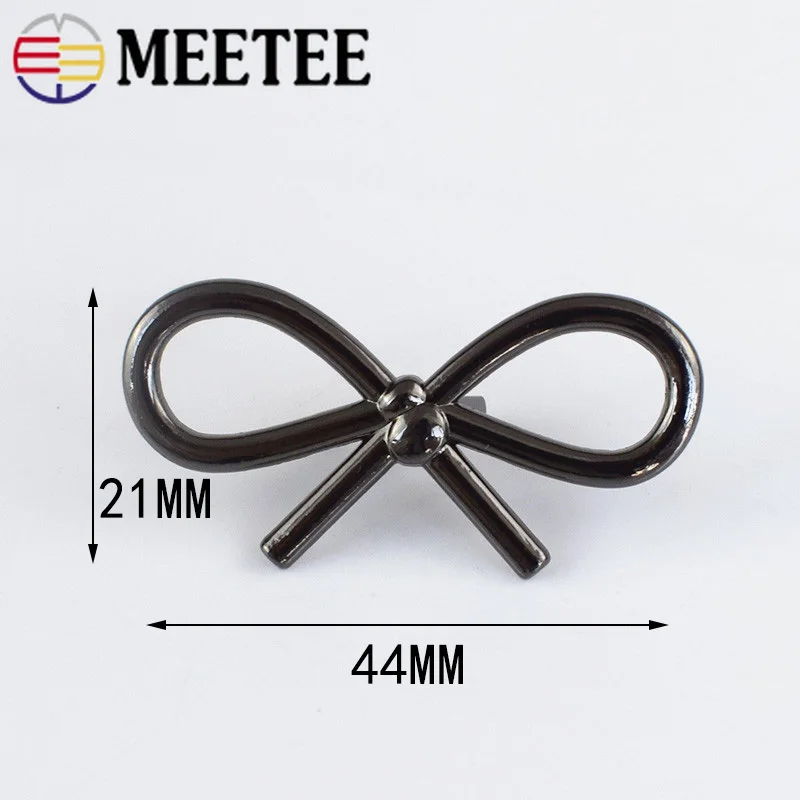 Meetee 5/10/20 шт 44*22 мм обувь с бантом пряжка металлические сумки декор одежды пряжки DIY