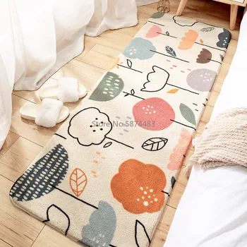 

Simple Nordic Area Rugs for Living Room Entrance Hallway Bedside Rug Bedroom Floor Mats Anti-Skid Children Crawling Play Mat