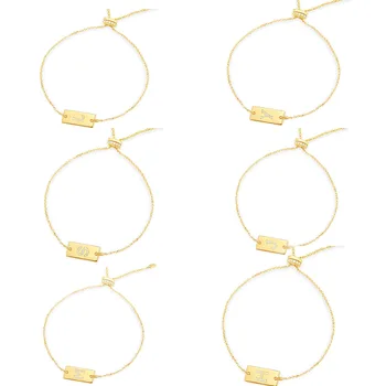 

MINA BEAR 2020 Fashion golden letter bracelet sweet romantic holiday gift elegant lady charm light luxury temperament jewelry