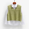 Autumn Women Sweater Vest 2022 Womens Elegant Student V-neck Pullover Korean  Casual Knitting Tops Outerwear ► Photo 3/6