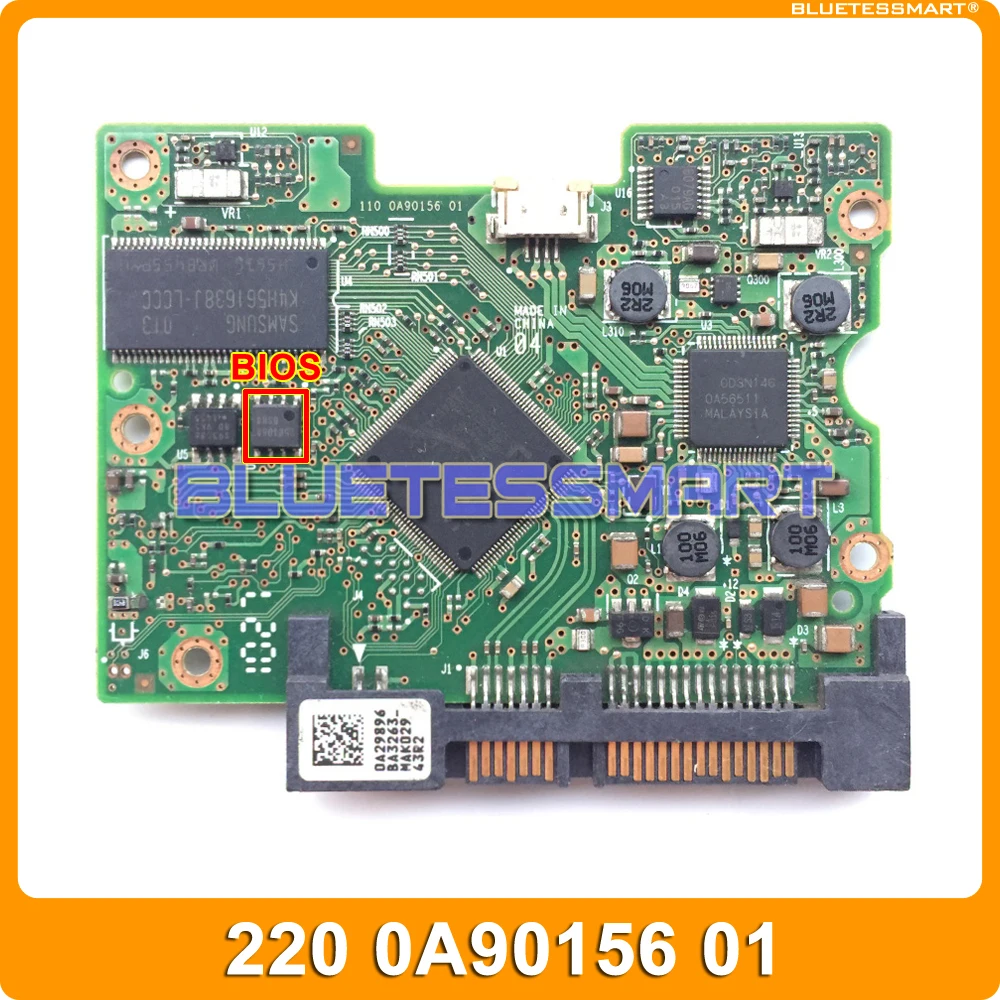

Печатная плата HDD, печатная плата 220 0A90156 01 для жесткого диска HT 3,5 SATA 110 0A90156 01 HDE721050SLA330 HDE721010SL