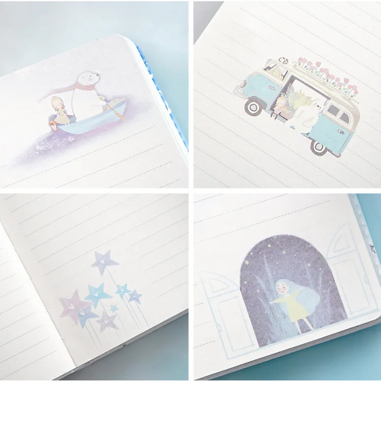 Креативный блокнот бумажный планировщик милый цветной иллюстрации ручной блокнот пуля журнал дневник записная книжка
