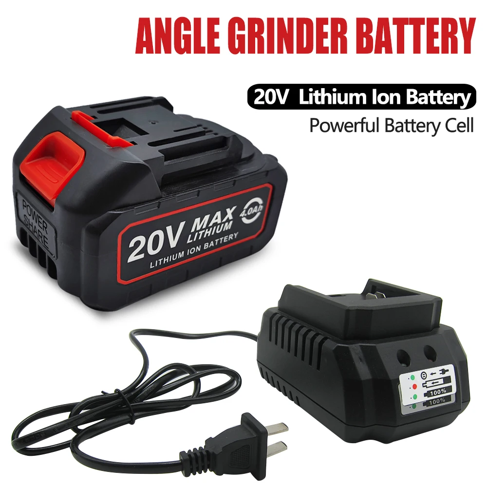 Power Tools Lithium Battery 20v 4000mah 