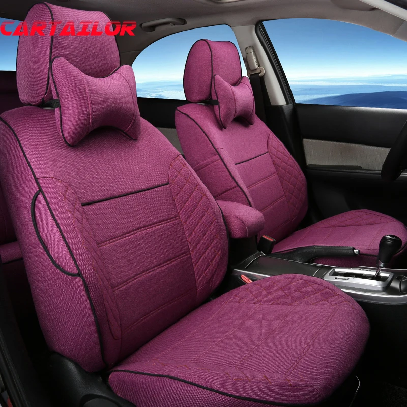 

Чехлы для автомобильных сидений, из льняной ткани, для Hyundai Grand Santafe