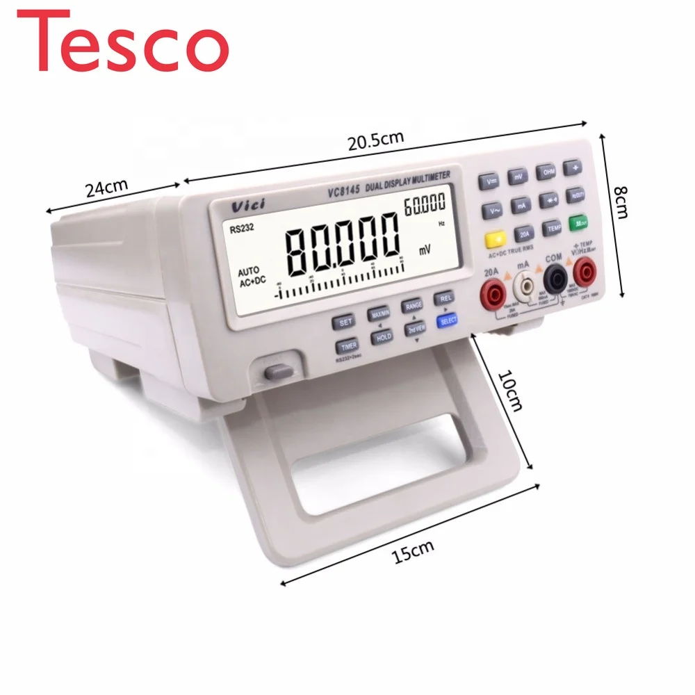 

VC8145 4 7/8 Bench top Multimeter 1000V 20A 80000 Counts Digital Multimeter Tester