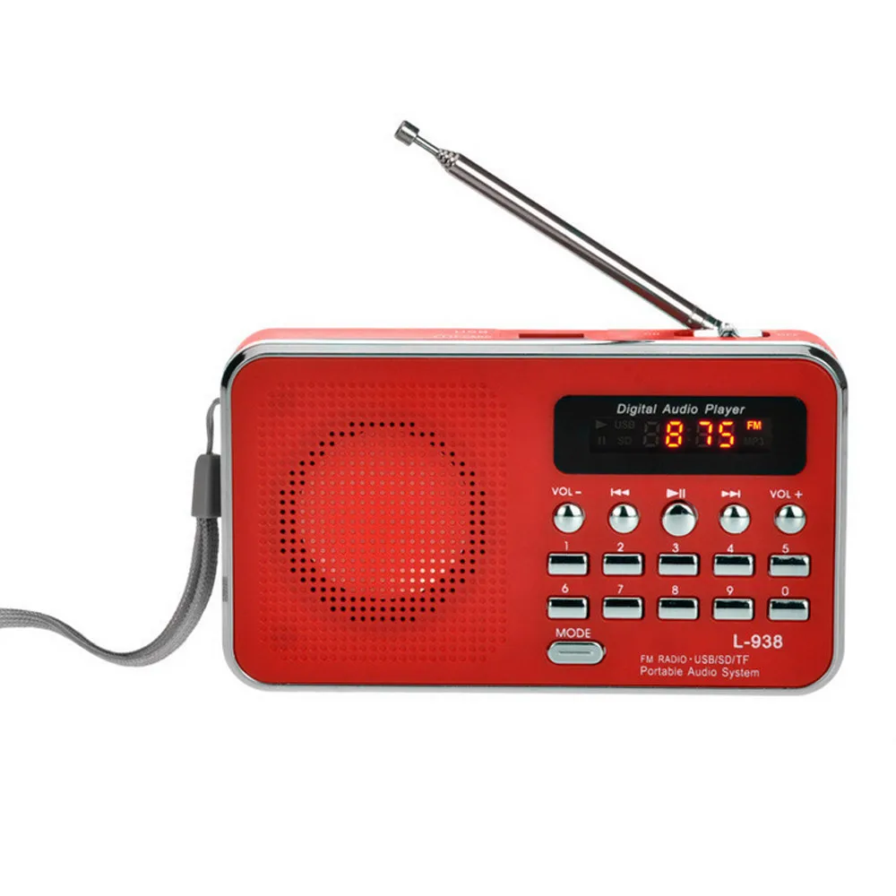 MP3-плеер портативный радио квадратный танцевальный музыкальный динамик наружная карта активности динамик MP3-плеер Поддержка fm-радио AUX TF светодиодный светильник