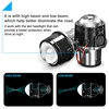 2.5Inch Bi-Xenon Fog Light Lens Car Accessories Metal Projector Retrofit Lens Hi/Lo Use H11 H8 H9 LED Bulb Car Headlight Styling ► Photo 2/6