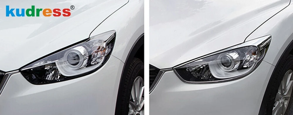 Хромированная накладка на переднюю фару для Mazda CX 5 CX5 2012 2013 2014 2015 ABS рамка лампы