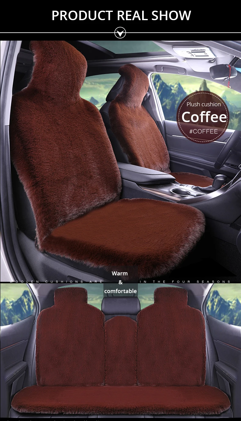 AUTOYOUTH, зимние Чехлы для автомобильных сидений, универсальный размер для одного переднего сиденья, аксессуары, авто интерьер, искусственный мех, подушка для сиденья