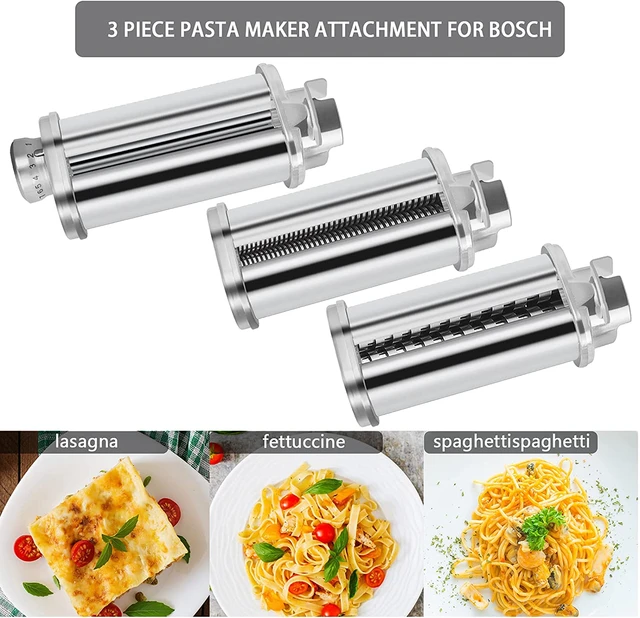 Pasta Roller Cutter Attachment Set Compatible with Kitchen Stand Mixers,  Included Pasta Sheet Roller, Spaghetti Cutter, Fettuccine Cutter Maker  Accessories