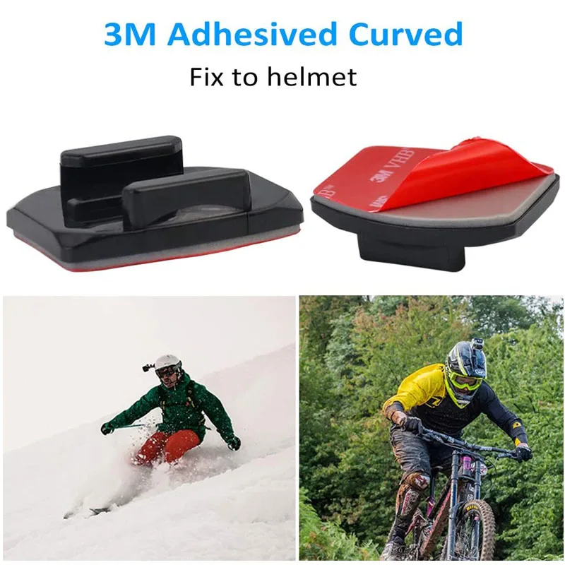 Ensemble complet du kit d'accessoires pour GoPro Hero 13 12 11 10 9 8 7 6 5 4 3 2 1, incluant support casque moto.