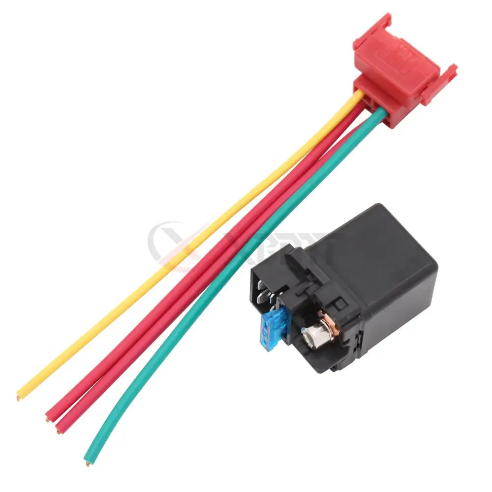Motorcycle Starter Relay Solenoid Connector+Plug Electrical For Honda
