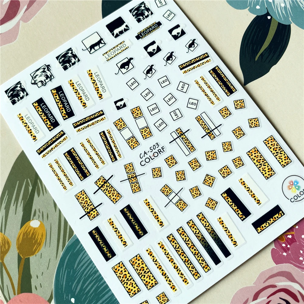 

CA-490-498 Z-D3594 Plant Classical Floral 3D Back glue Nail decal Nail sticker Nail decoration Nail art Nail tool Nail ornament