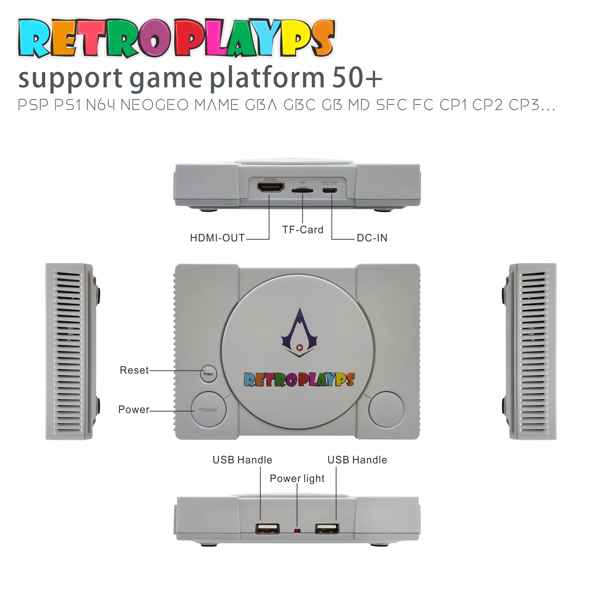 HANHIBR Raspberry Pi консоль HD ТВ Видео игровая консоль retropi система n64 игры ps1 psp игры pi boy встроенный 7000+ игры геймпад