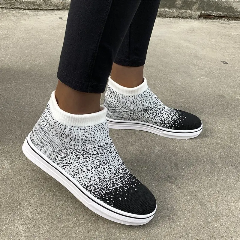 

Women Sneakers Women's Vulcanized Women's Ankle Socks Mesh Breathable Flat Shoes Women's Casual Shoes Tennis Socks Shoes Women