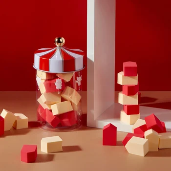 

Girls Aloud 24pcs Makeup Sponge Professional Cosmetic Puff Foundation Concealer Cream Make Up Soft Belleza Cute With Gift Box