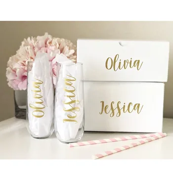 

personalized Bridesmaid proposal box bridesmaid proposal box will you be my bridemaid box cutom gold foil Wedding gift boxes