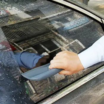 

Cleaning Window wiper Wiping Silicone Squeegee Puller Car Water 1PC Accessories Tools Black