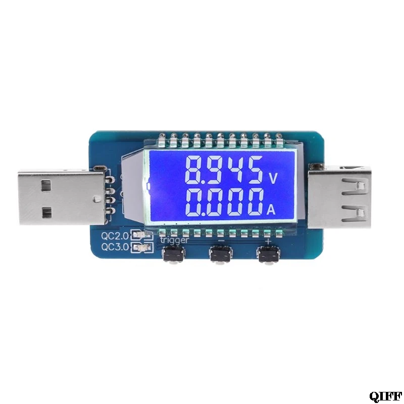 Дропшиппинг QC2.0/QC3.0 триггер USB цифровой электронный блок питания Scam быстрое зарядное устройство триггер w/измеритель напряжения тока A5YD
