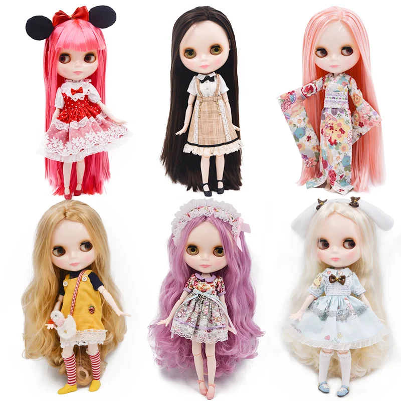 

Neo Blyth Doll NBL Customized Shiny Face,1/6 BJD Ball Jointed Doll Ob24 Doll Blyth for Girl, Toys for Children