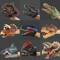 Animal Hand Puppets Childhood Kids Cool Rubber Toy Shark Dinosaur Shape Story Pretend Playing Gloves Gift For Children 1
