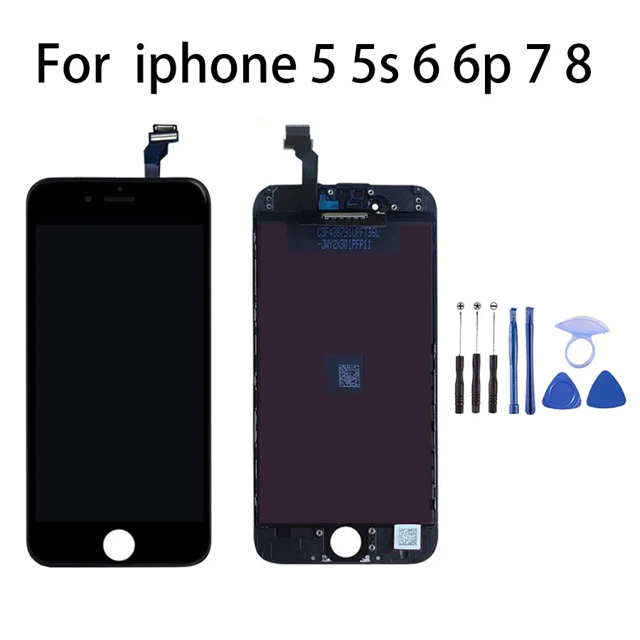 Акция, ЖК-дисплей для iPhone 5, 6, 7, 8, сенсорный экран, Замена для iPhone 6, 6 P, 7 P, 8+ инструменты, подарок, AAA