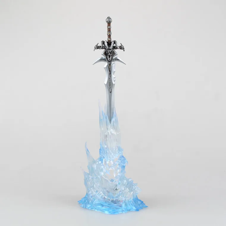 [Забавная] Игра WOW Lich королевский меч Frostmourne фигурка светодиодный светильник Статуя Коллекционная модель ПВХ игрушка детский подарок