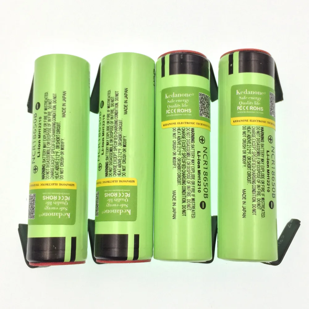 NEW original NCR18650B 3.7V 3400mAh 18650 rechargeable lithium battery is suitable for Panasonic flashlight + DIY nickel film