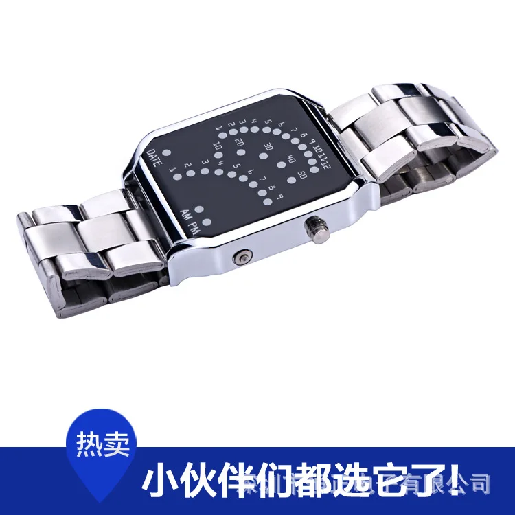 

Fashion Creative Alloy Fan-shaped Watch Casual Binary STUDENT'S Watch Batch Steel Sector