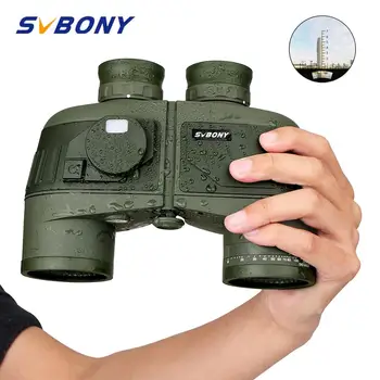 

SVBONY SV27 Military Binoculars 7x50 w/Internal Rangefinder&Compass Waterproof Floating Marine High Powerful Telescope F9307