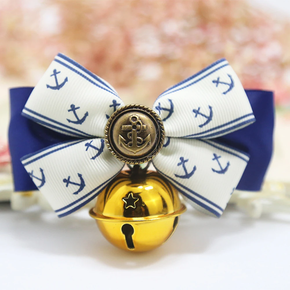 

1pcs Multiple Colour Pet Dog Bow Tie Teddy Bow Cat Bell Collar Jewelry Handsome Gentleman Bichon Pet Supplies