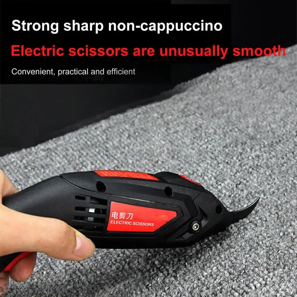 Hot sales cordless Electric Scissors 4 Volt Fabric Scissors Electric Cutter USB Charging for Fabric Paper Cardboard Scrapbooking afbeelding