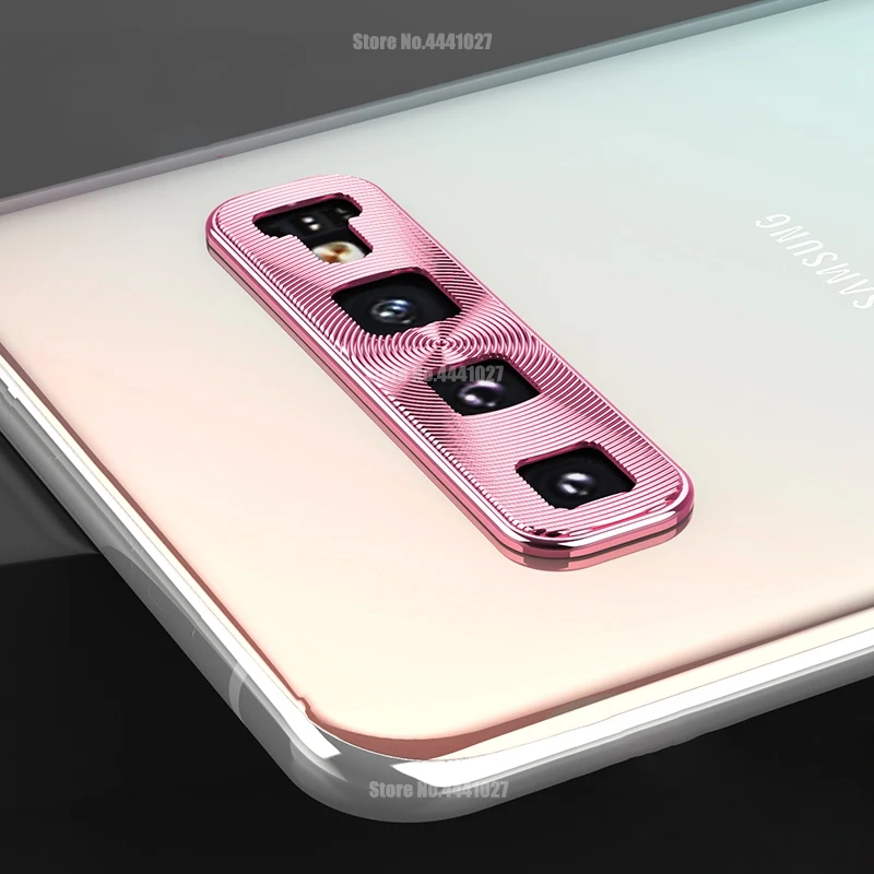 Rose Gold Защитное кольцо для объектива камеры для samsung Galaxy S10e S10 Plus S10 металлическое покрытие Защитная крышка кольца для samsung S10E - Цвет: Rose Gold