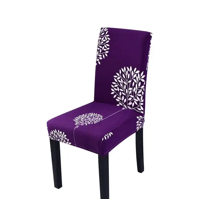 31 сплошной цвет чехол для кресла спандекс чехлы для столовой эластичные чехлы на кресла банкет отель кухня свадьба - Цвет: printed1