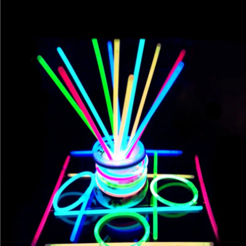 Glow Sticks Glow In The Dark Bracelet Glow Light 25/50pcs Party Fluorescence For Wedding Birthday Concert Supplies